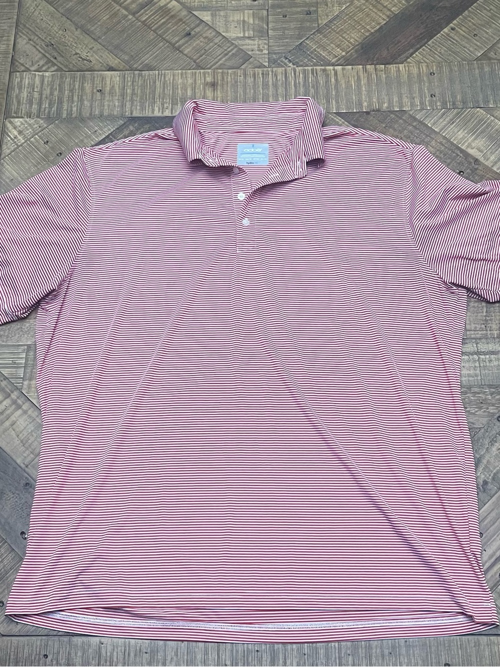 OOBE HydroChill striped performance polo shirt